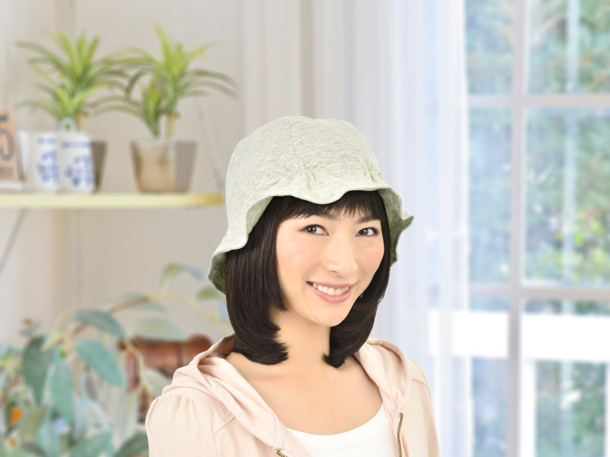 軽くて気持ちいい
圧迫感ゼロのおやすみ帽子